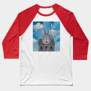 watercolor painting rabbit house Baseball T-Shirt